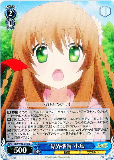 “結界準備”小鳥 【WSRW-W48-080R】