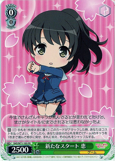 新たなスタート 恵 【SHS-W71-103PR】