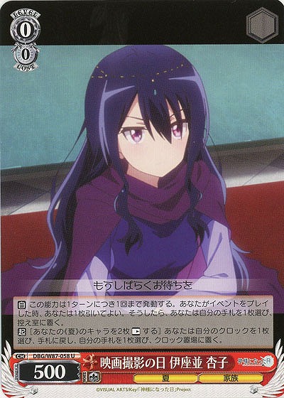 映画撮影の日 伊座並 杏子 【DBG-W87-058U】