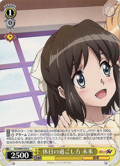 休日の過ごし方 未来 【SG-W89-019C】