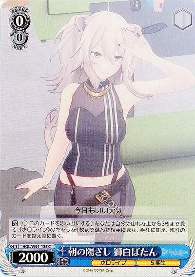 朝の陽ざし 獅白ぼたん 【HOL-W91-135C】