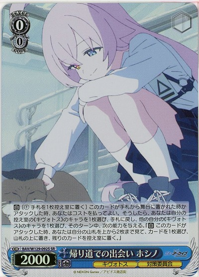 帰り道での出会い ホシノ(ホイル) 【BAV/W129-092SR】