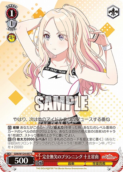 完全無欠のプランニング 十王星南 【GIM/W124-057C】