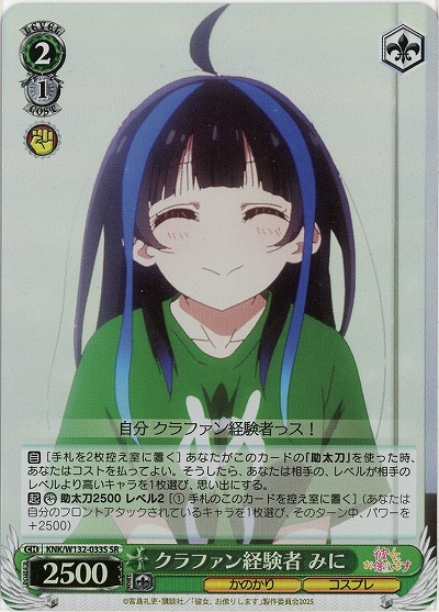 クラファン経験者 みに(ホイル) 【KNK/W132-033SR】