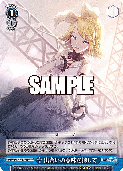 出会いの意味を探して 【PJS/S109/106U】