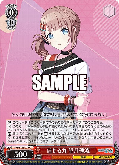 信じる力 望月穂波 【PJS/S125-075C】