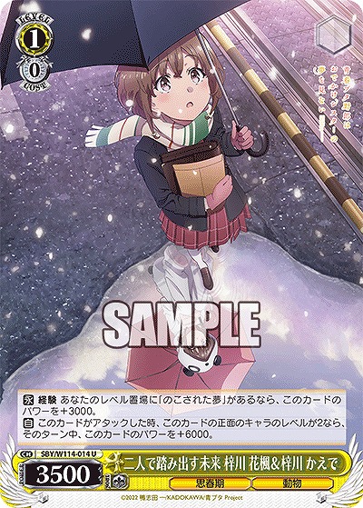 二人で踏み出す未来 梓川 花楓&梓川 かえで 【SBY/W114/014U】