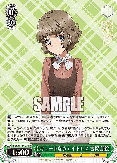 キュートなウェイトレス 古賀 朋絵 【SBY/W114/038U】