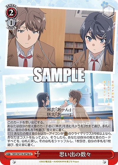 思い出の数々 【SBY/W114/073bU】