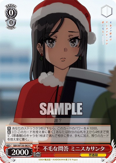 不毛な問答 ミニスカサンタ 【SBY/W136-063C】