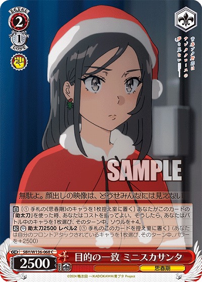 目的の一致 ミニスカサンタ 【SBY/W136-068C】