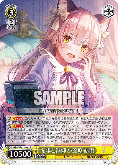 希求と渇仰 小笠原 緋雨 【HBR/W117/012R】