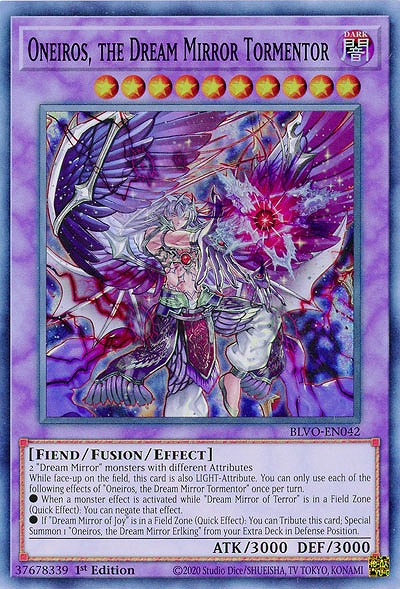 Oneiros, the Dream Mirror Tormentor (1st)(夢魔境の魘魔-ネイロス)【BLVO-EN042SR】