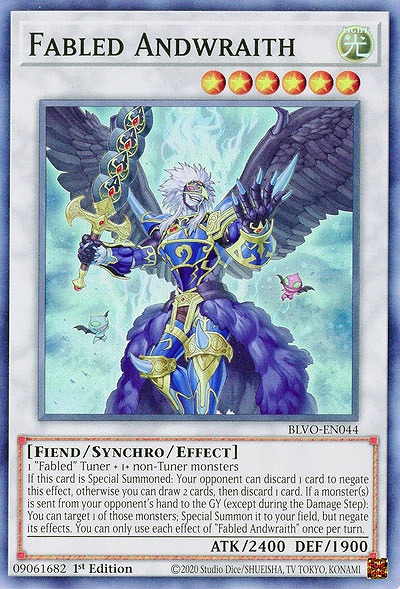 Fabled Andwraith (1st)(魔轟神アンドレイス)【BLVO-EN044SR】