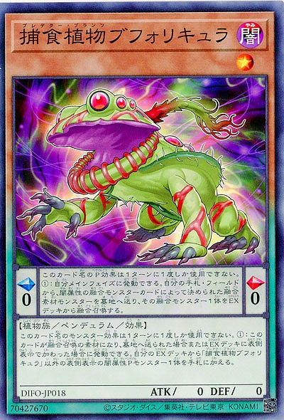 捕食植物ブフォリキュラ 【DIFO-JP018】