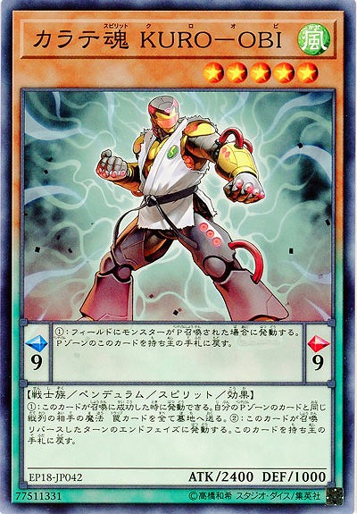カラテ魂 KURO-OBI 【EP18-JP042】