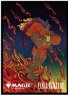 12/28締切【スリーブ予約】『マジック:ザ・ギャザリング――FINAL FANTASY』 プレイヤーズカードスリーブ　MFS-57 「木版画」ボーダーレス版 《召喚:G.F.イフリート》(80枚入り) 【26年3月27日発売】