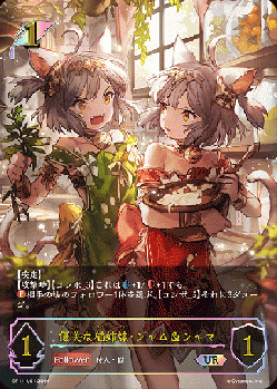 優美な猫姉妹・シャム&シャマ(UR)【BP11/U01】