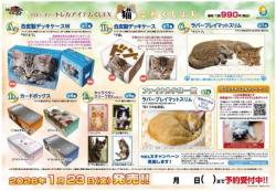 18%OFF【予約】ブロッコリートレカアイテムくじEX「猫これくしょん」 【ハーフセット(43本)】【26年1月23日】※店舗引取り不可※10/5締切