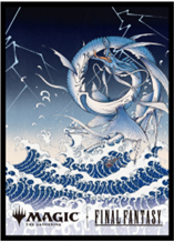 12/28締切【スリーブ予約】『マジック:ザ・ギャザリング――FINAL FANTASY』 プレイヤーズカードスリーブ MFS-66 「木版画」ボーダーレス版 《召喚:リヴァイアサン》(80枚入り) 【26年3月27日発売】