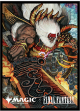 12/28締切【スリーブ予約】『マジック:ザ・ギャザリング――FINAL FANTASY』 プレイヤーズカードスリーブ MFS-61 「木版画」ボーダーレス版 《ブラスカの究極召喚》(80枚入り) 【26年3月27日発売】
