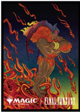 12/28締切【スリーブ予約】『マジック:ザ・ギャザリング――FINAL FANTASY』 プレイヤーズカードスリーブ　MFS-57 「木版画」ボーダーレス版 《召喚:G.F.イフリート》(80枚入り) 【26年3月27日発売】