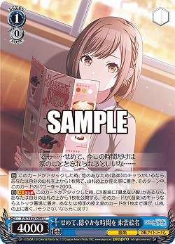 せめて、穏やかな時間を 東雲絵名 【PJS/S125-099U】