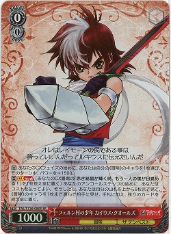 フェルン村の少年 カイウス・クオールズ(ホイル) 【TAL/S126-080SR】